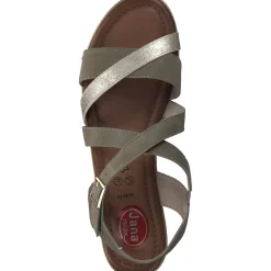 Jana Shoes 28115, Sandalen, Damen, Grün