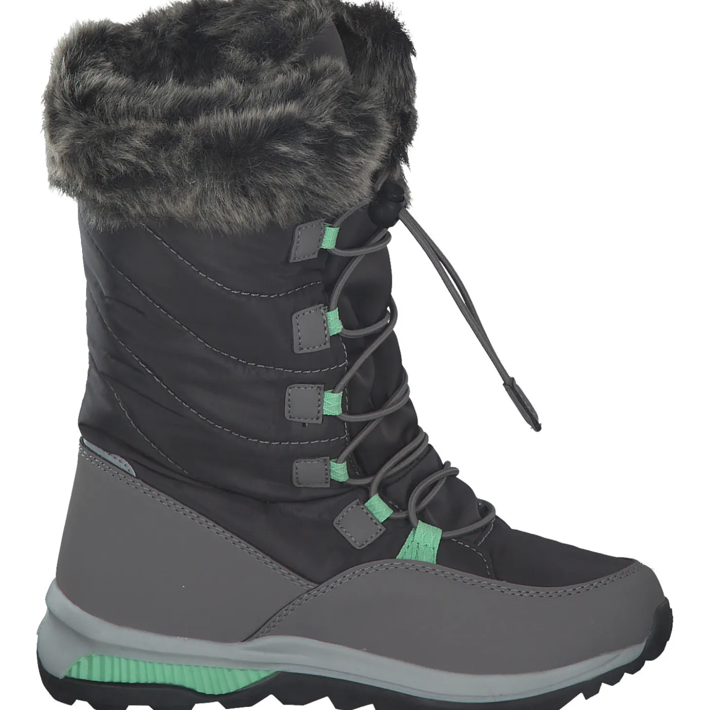 Kamik Prairie NF8057/NF4057, Winterstiefel, Kinder, charcoal/green