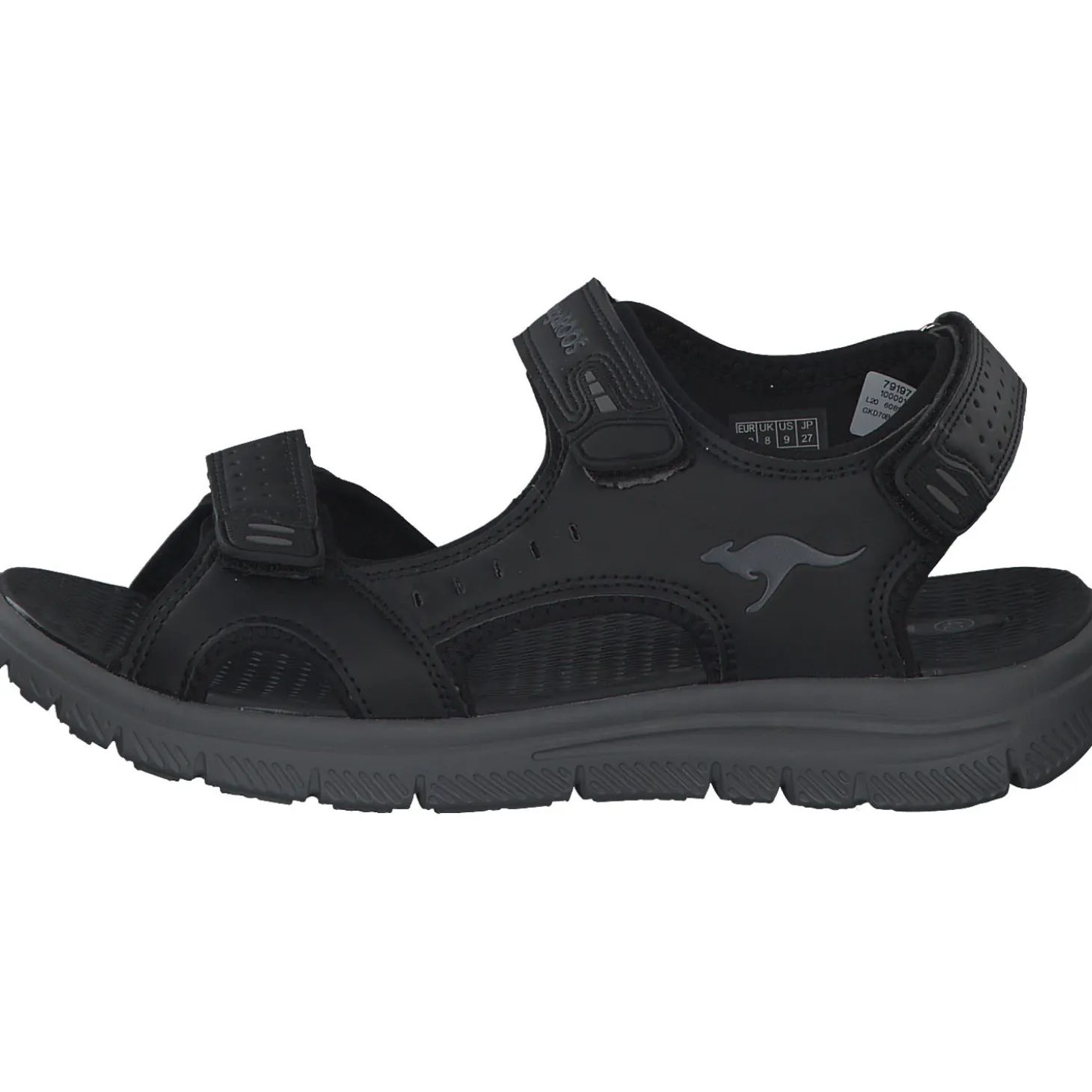 KangaROOS 79197, Klassische Sandalen, Herren, Schwarz