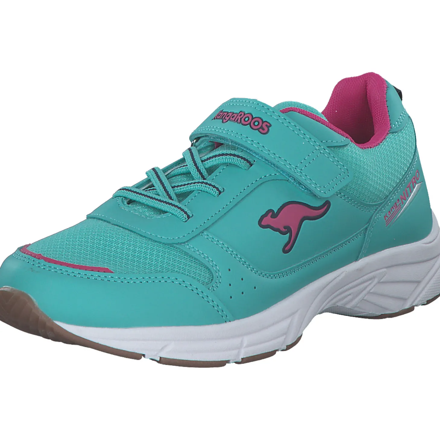 KangaROOS 10192-4344 K-Ni Keno EV , Sportliche Slipper, Kinder, ocean/daisy pink