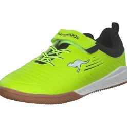 KangaROOS 10167-7013 K5-Winged EV, Sportliche Slipper, Kinder, neon yellow/jet black