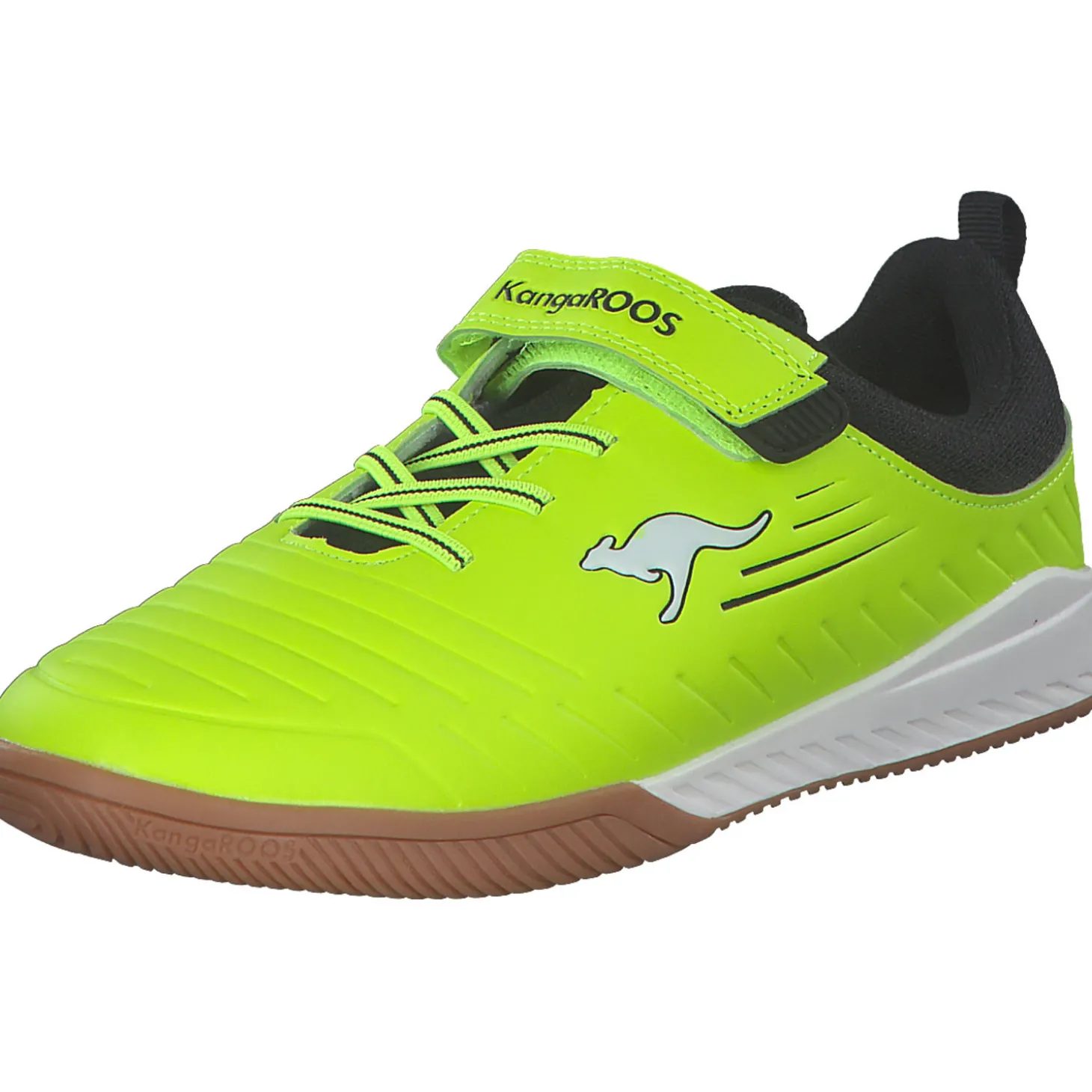 KangaROOS 10167-7013 K5-Winged EV, Sportliche Slipper, Kinder, neon yellow/jet black