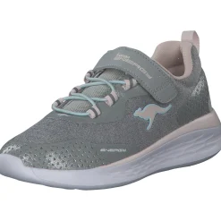 KangaROOS KQ-Fleet EV 18715, Sneakers Low, Kinder, Grau (Vapor Grey/Frost Pink)