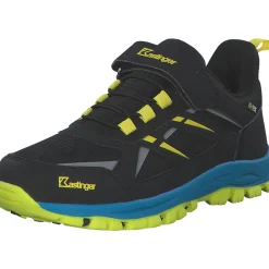 Kastinger 510009-5062 Grabner Low EV KTX, Slipper (Kinder), Kinder, jet black/neon yellow