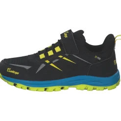 Kastinger 510009-5062 Grabner Low EV KTX, Slipper (Kinder), Kinder, jet black/neon yellow