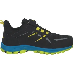 Kastinger 510009-5062 Grabner Low EV KTX, Slipper (Kinder), Kinder, jet black/neon yellow