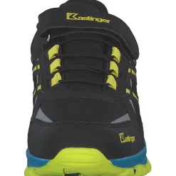 Kastinger 510009-5062 Grabner Low EV KTX, Slipper (Kinder), Kinder, jet black/neon yellow