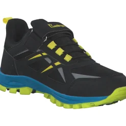 Kastinger 510009-5062 Grabner Low EV KTX, Slipper (Kinder), Kinder, jet black/neon yellow