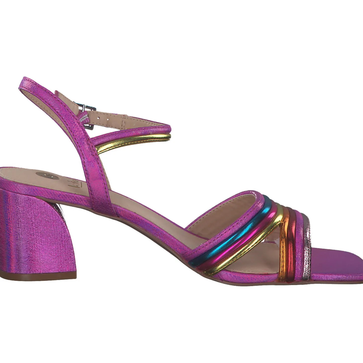 La Strada 2200753, Plateau-Sandaletten, Damen, fuchsia/orange