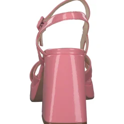 La Strada 2201027, Plateau-Sandaletten, Damen, coral wrinkle patent