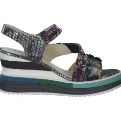 Laura Vita Dacddyo 07, Plateau-Sandaletten, Damen, noir multi