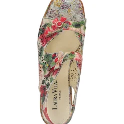 Laura Vita Paulao 01, Plateau-Sandaletten, Damen, Mehrfarbig/rouge