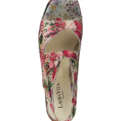 Laura Vita Paulao 01, Plateau-Sandaletten, Damen, Mehrfarbig/rouge