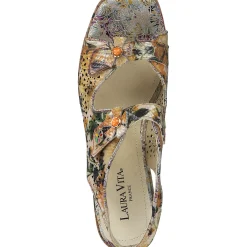 Laura Vita Paulao 01, Plateau-Sandaletten, Damen, Mehrfarbig/Beige