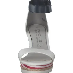 Marco Tozzi 88703, Klassische Pumps, Damen, Weiß/Blau