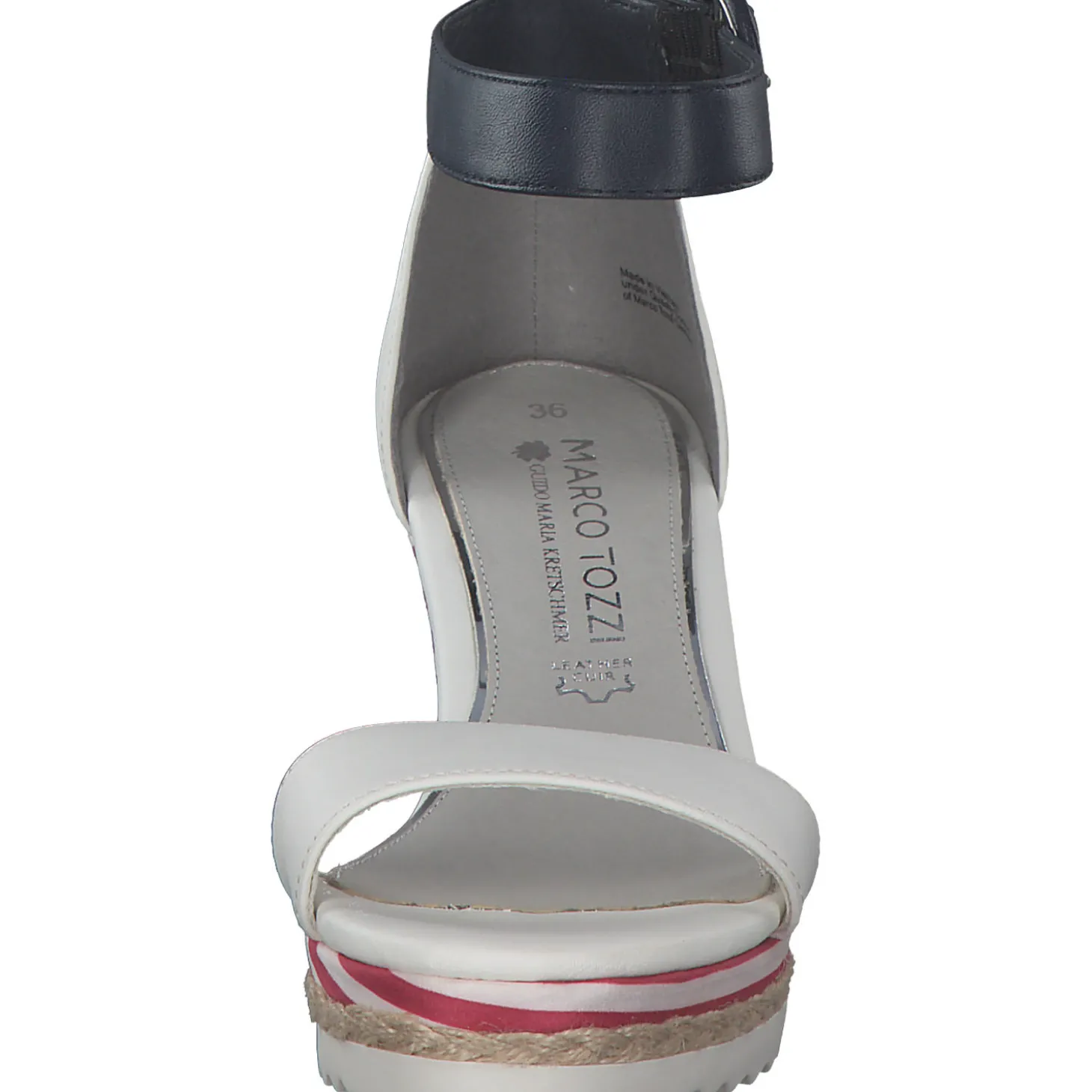 Marco Tozzi 88703, Klassische Pumps, Damen, Weiß/Blau