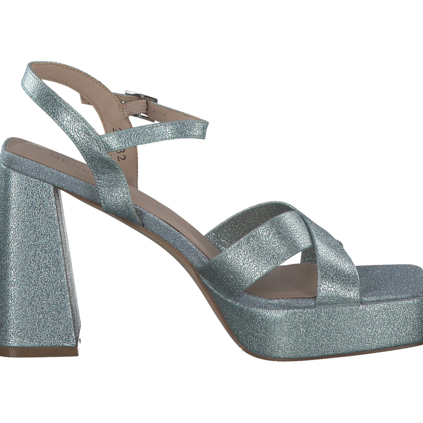 Menbur 24032, Plateau-Sandaletten, Damen, blue shadow