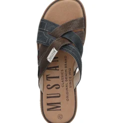 Mustang 4152706, Pantoletten & Badeschuhe, Herren, Blau