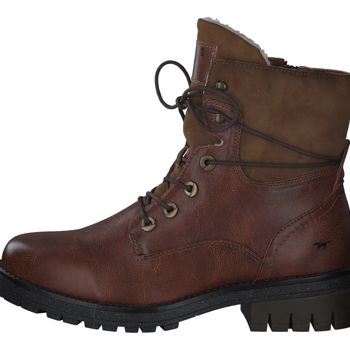 Mustang 1397602, Schnürstiefeletten, Damen, Cognac