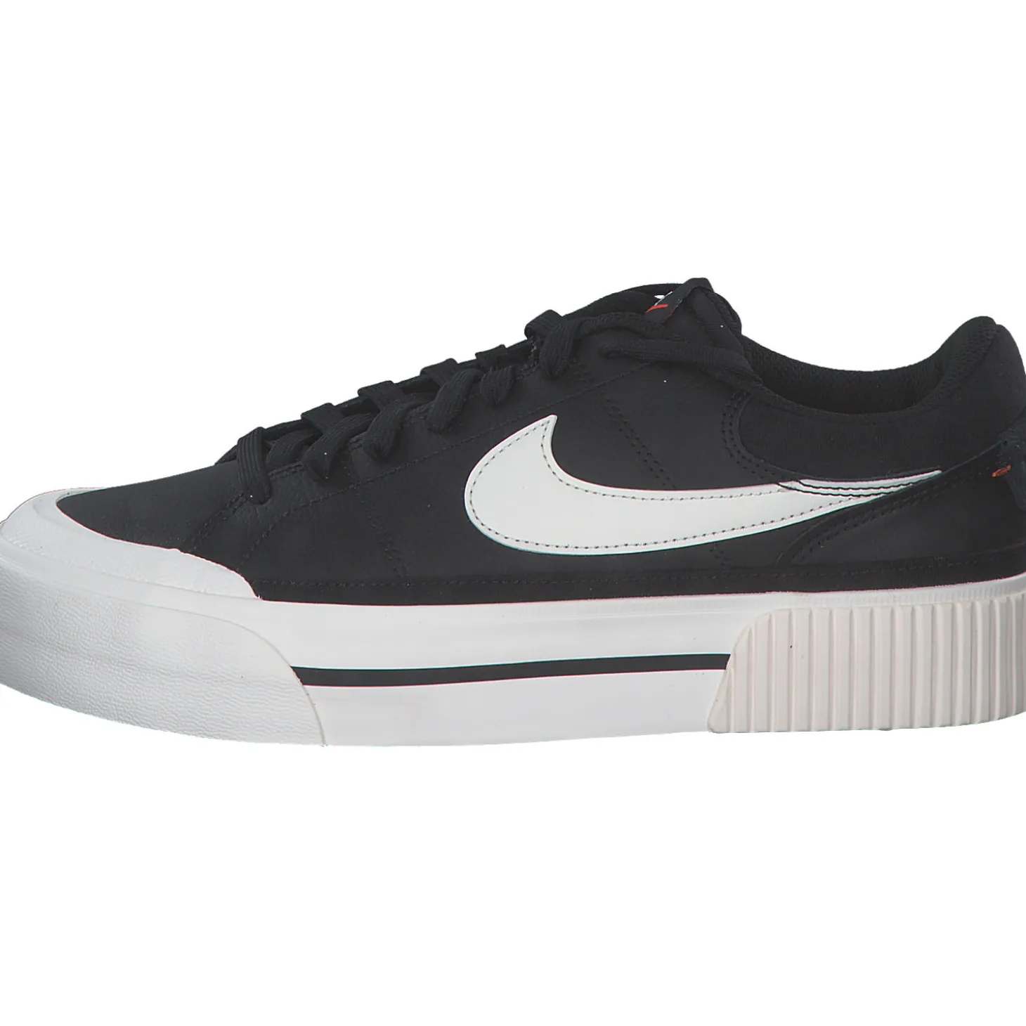 Nike Court Legacy Lift DM7590, Schnürschuhe, Damen, black/wail white/team orange
