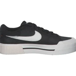 Nike Court Legacy Lift DM7590, Schnürschuhe, Damen, black/wail white/team orange