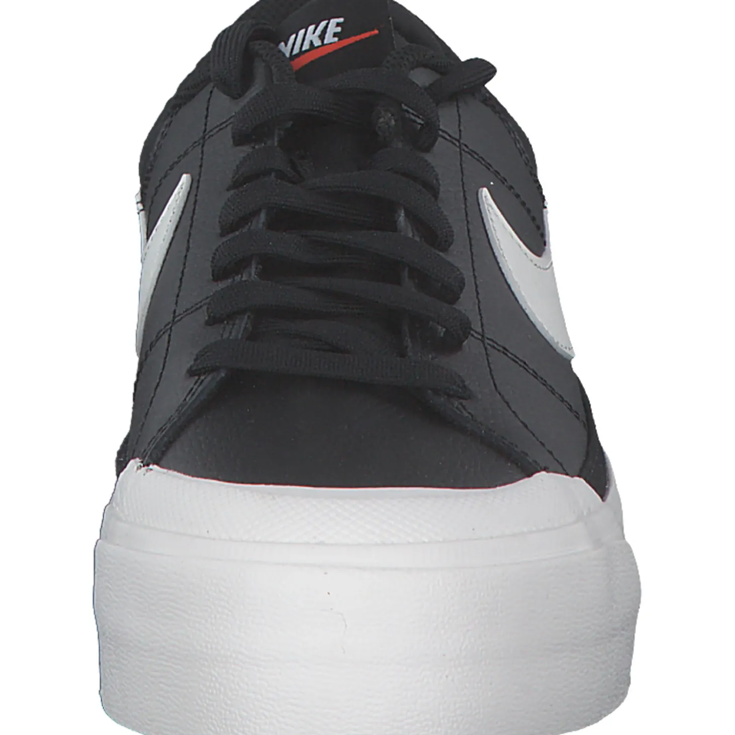 Nike Court Legacy Lift DM7590, Schnürschuhe, Damen, black/wail white/team orange