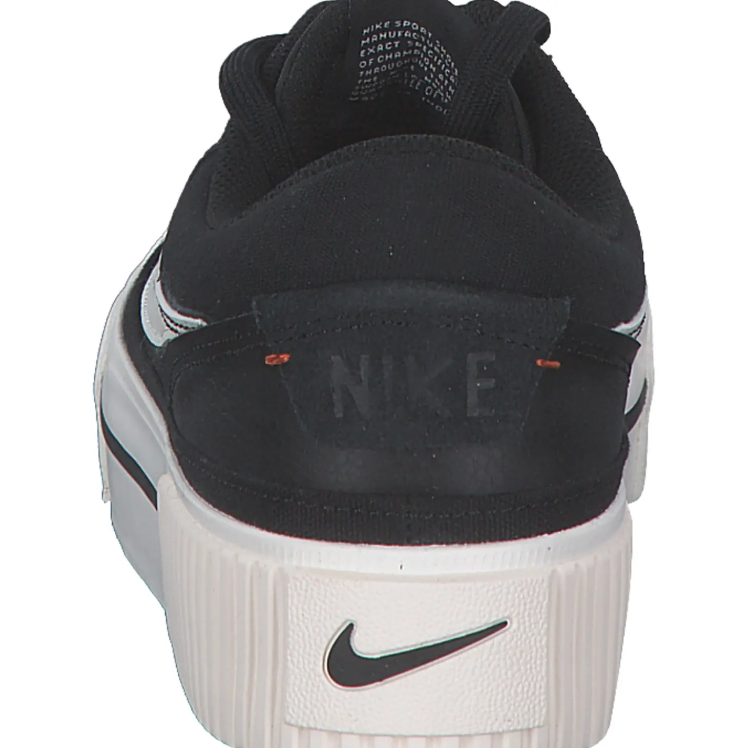 Nike Court Legacy Lift DM7590, Schnürschuhe, Damen, black/wail white/team orange