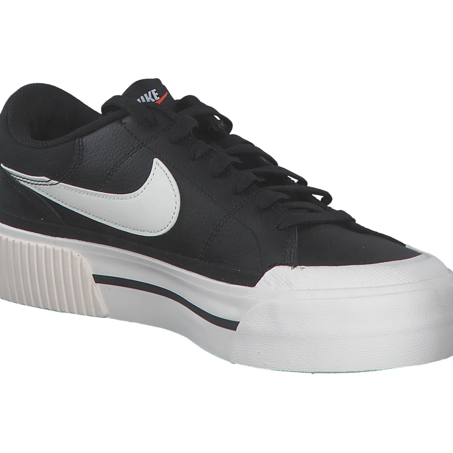 Nike Court Legacy Lift DM7590, Schnürschuhe, Damen, black/wail white/team orange