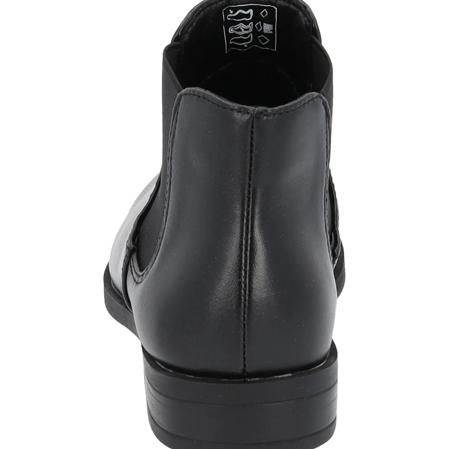 Palado Aruad, Chelsea Boots, Damen, Schwarz/Glanz