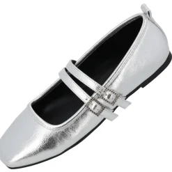 Palado Biaruk by Sila Sahin, Riemchenballerinas, Damen, Silber