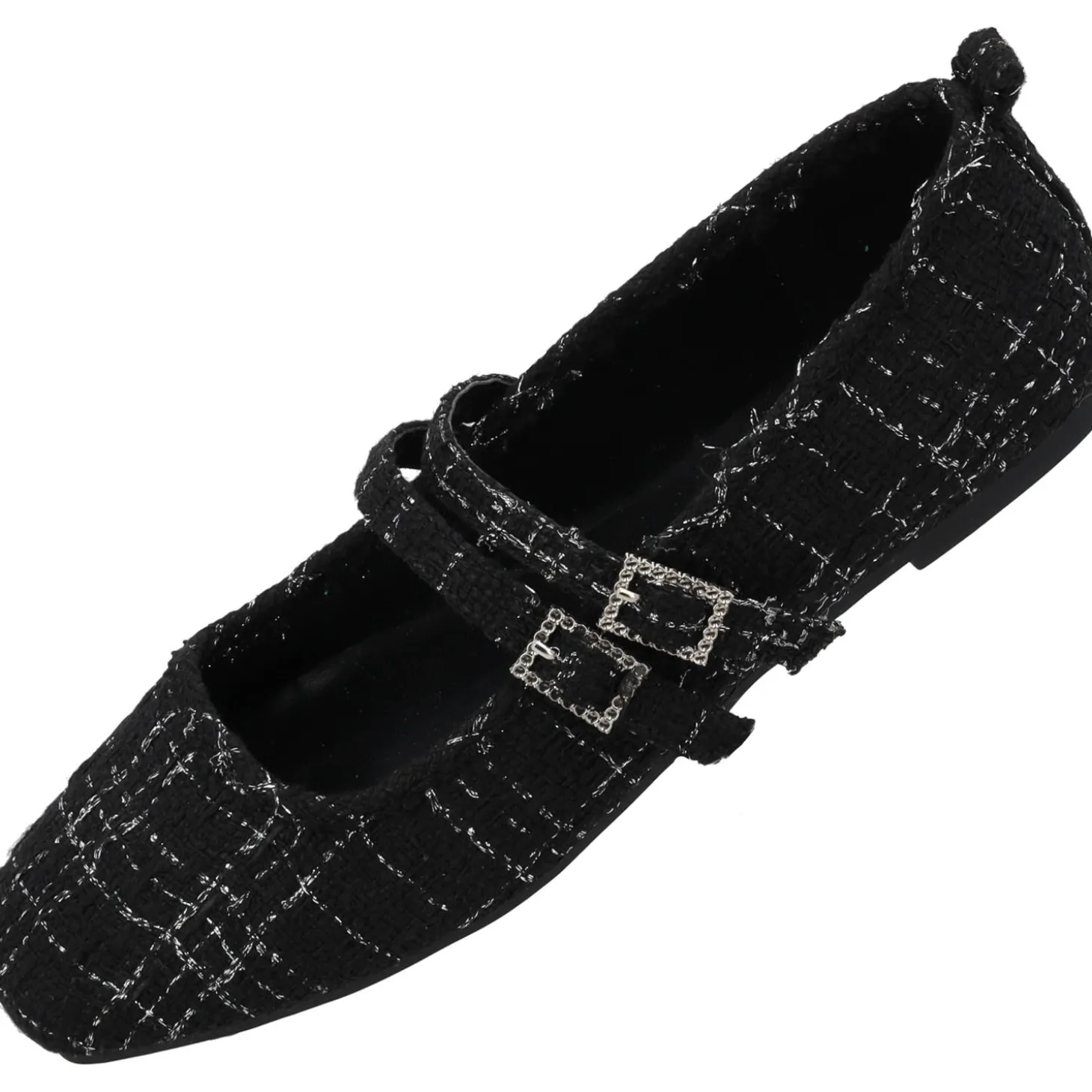 Palado Biaruk by Sila Sahin, Riemchenballerinas, Damen, Schwarz/Silber