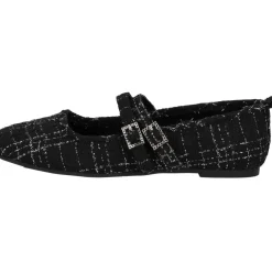 Palado Biaruk by Sila Sahin, Riemchenballerinas, Damen, Schwarz/Silber