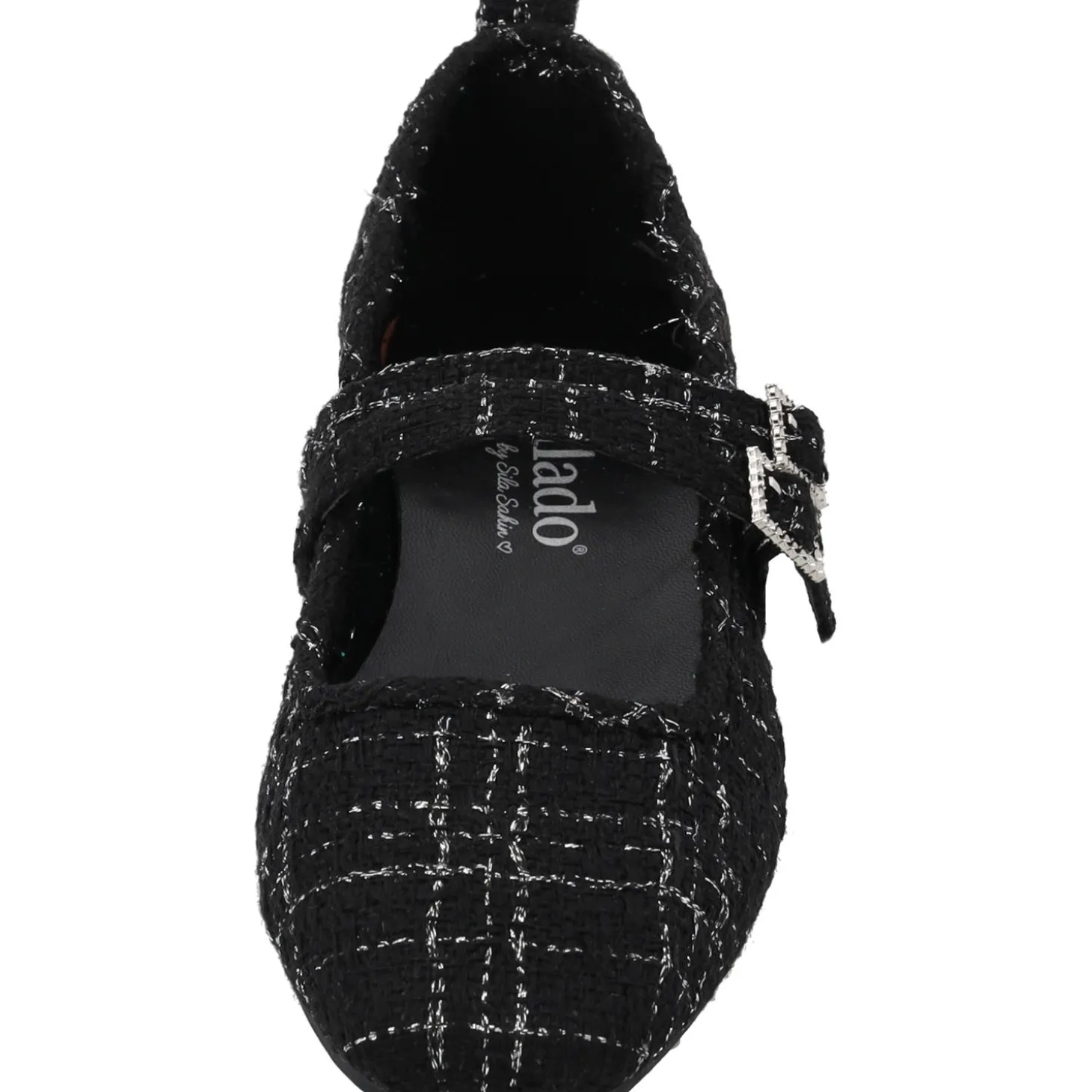 Palado Biaruk by Sila Sahin, Riemchenballerinas, Damen, Schwarz/Silber