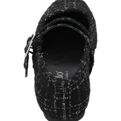 Palado Biaruk by Sila Sahin, Riemchenballerinas, Damen, Schwarz/Silber