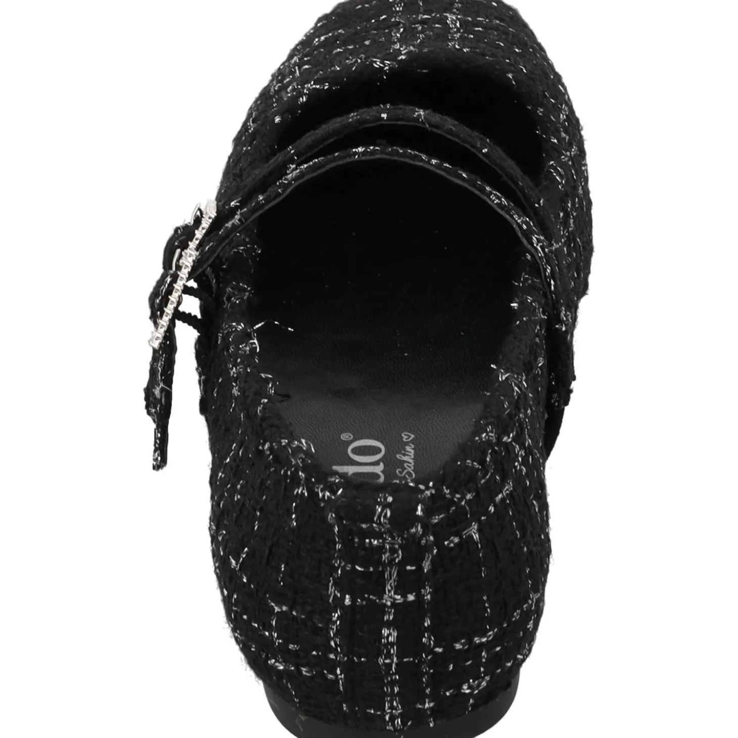 Palado Biaruk by Sila Sahin, Riemchenballerinas, Damen, Schwarz/Silber