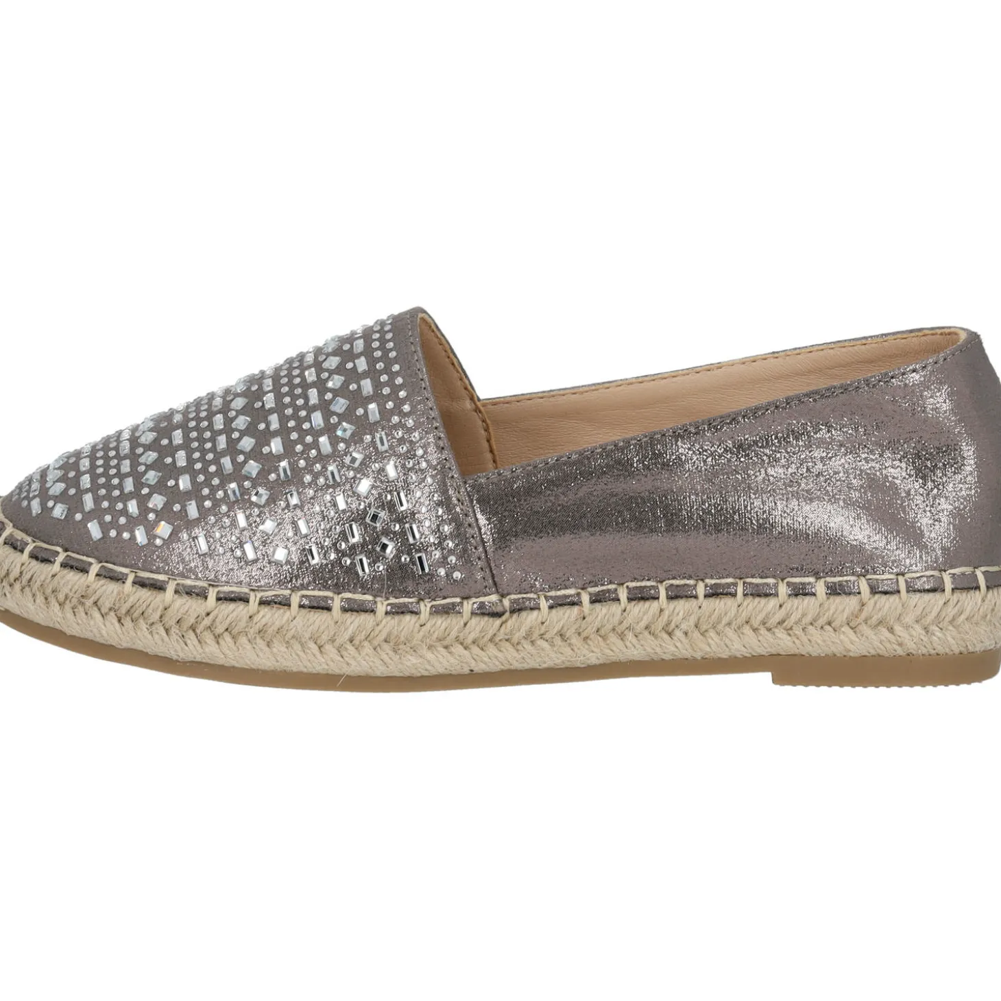 Palado Chesu by Sila Sahin, Espadrilles, Damen, Grau Metallic