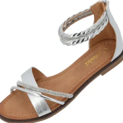 Palado Chritina, Riemchensandalen, Damen, Silber