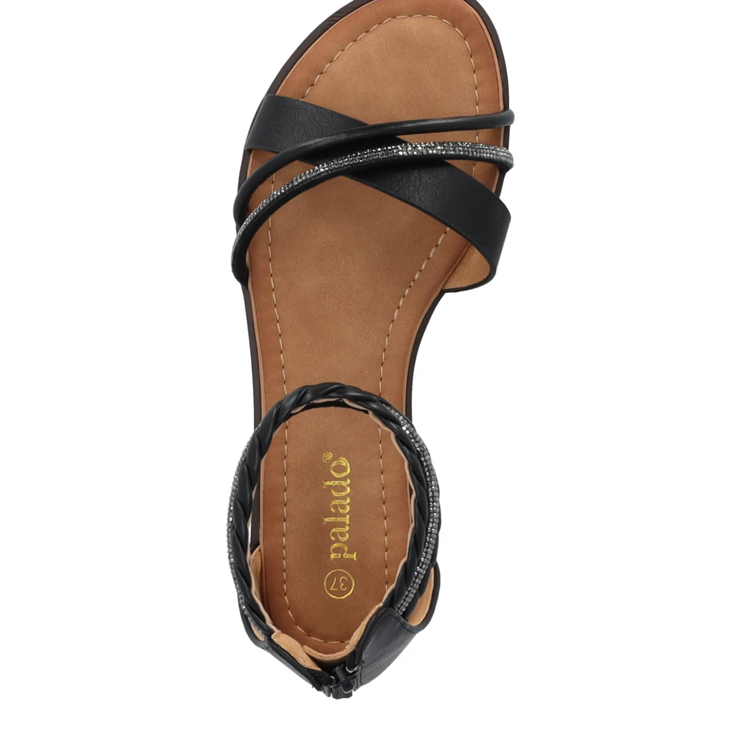 Palado Chritina, Riemchensandalen, Damen, Schwarz