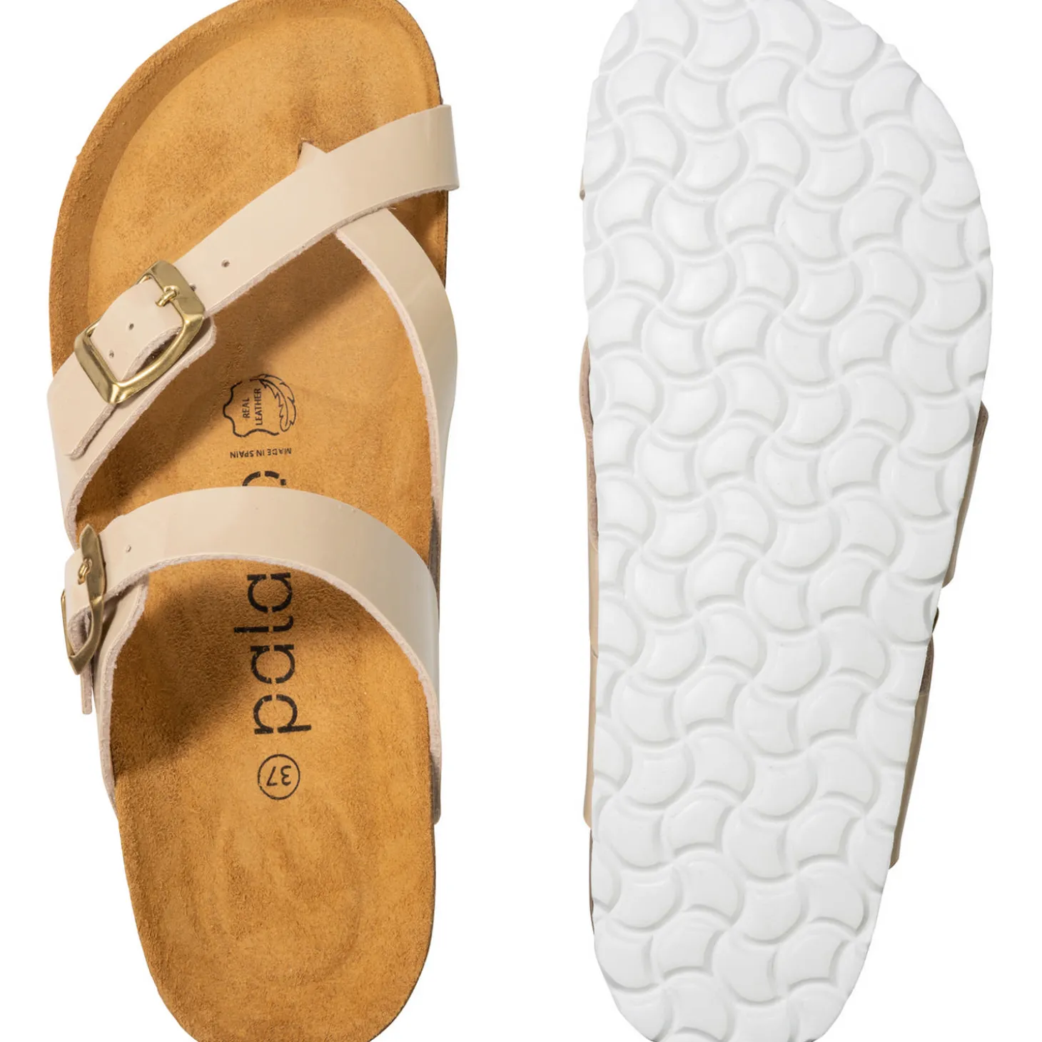 Palado Cres Lack, Pantoletten, Damen, Beige