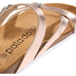Palado Cres Metallic, Pantoletten, Damen, Rose/Silber