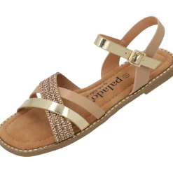 Palado Ialis by Sila Sahin, Riemchensandalen, Damen, Beige