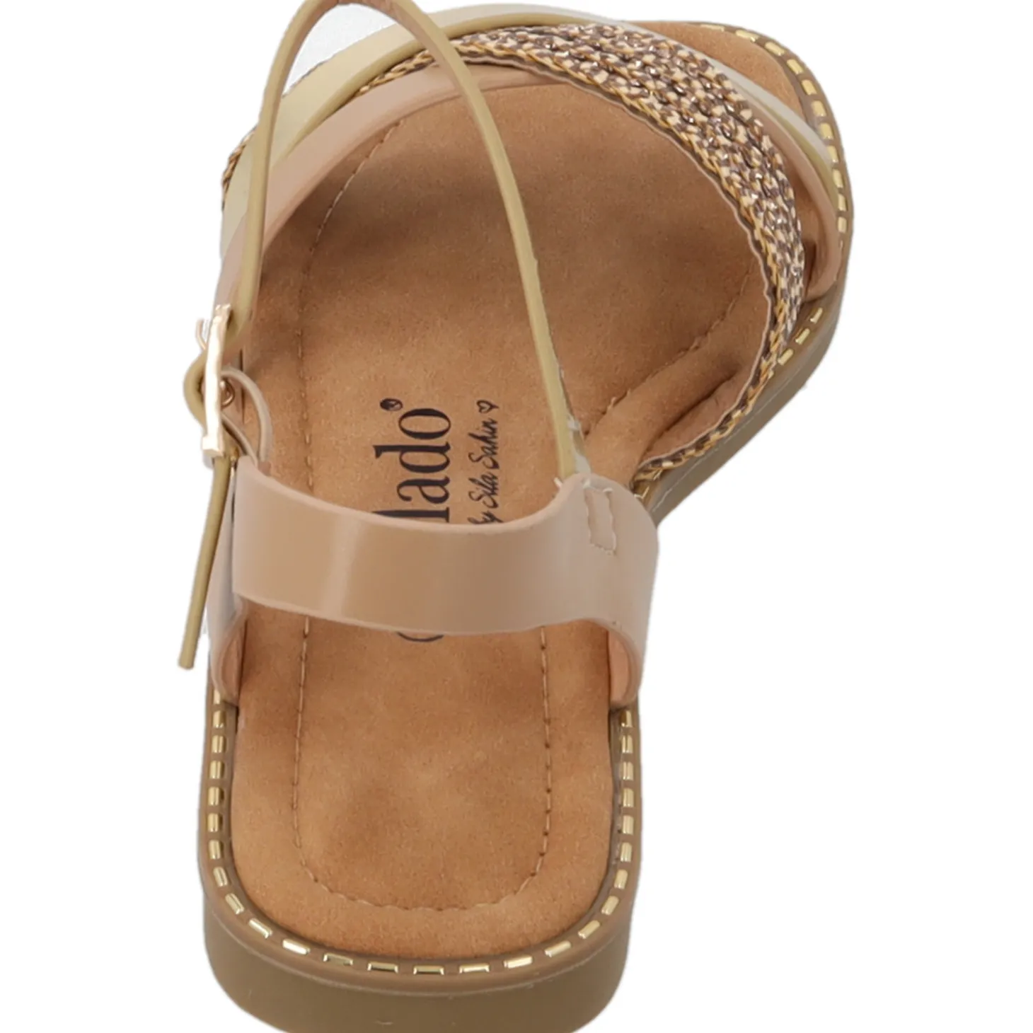 Palado Ialis by Sila Sahin, Riemchensandalen, Damen, Beige