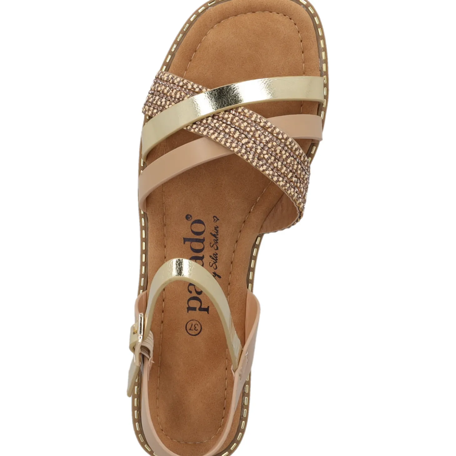 Palado Ialis by Sila Sahin, Riemchensandalen, Damen, Beige