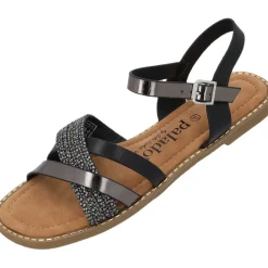 Palado Ialis by Sila Sahin, Riemchensandalen, Damen, Schwarz