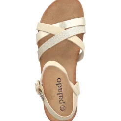 Palado Jantai, Sandalen, Damen, Gold