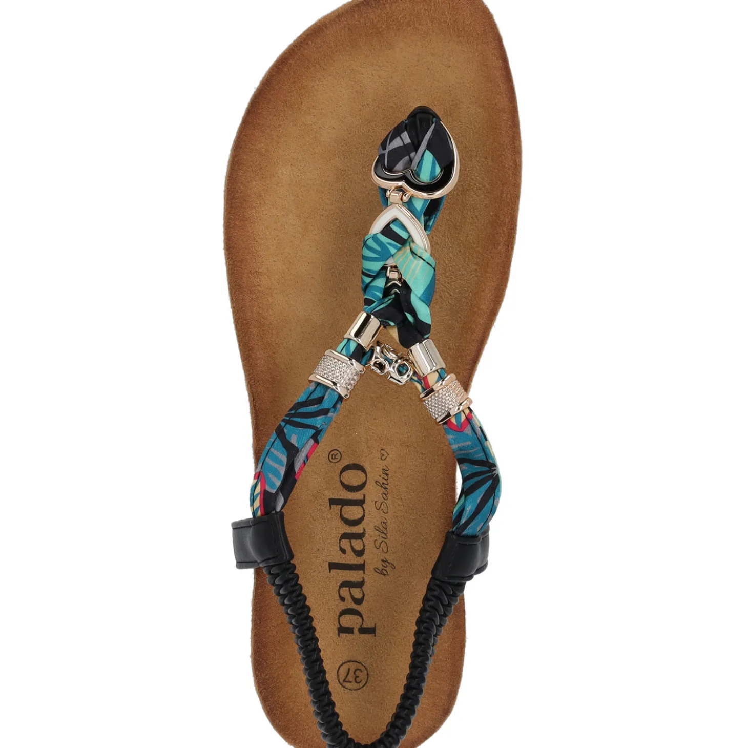 Palado Jurte by Sila Sahin, Komfort-Sandalen, Damen, Schwarz