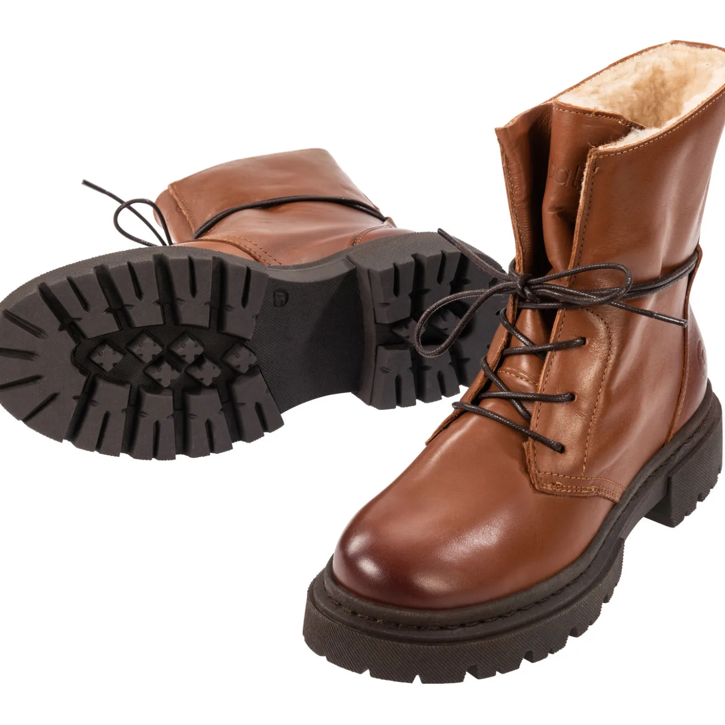 Palado Kasos Block, Schnürstiefeletten, Damen, Braun