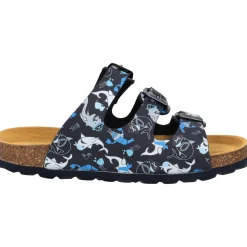 Palado Kids Capri B Print, Pantoletten, Kinder, Dunkelblau Sharks