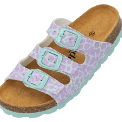 Palado Kids Capri G Print, Pantoletten, Kinder, Türkis Leo