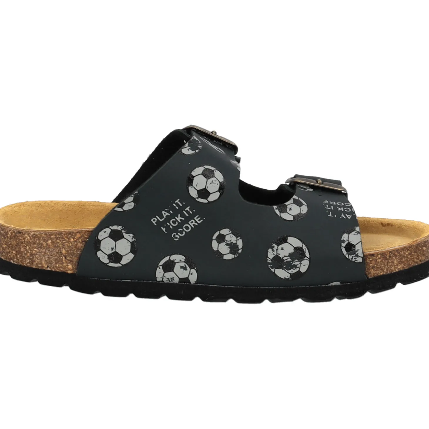 Palado Kids Korfu B, Pantoletten, Kinder, Schwarz Kicker